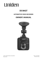 Uniden DC40GT Owner s Manual