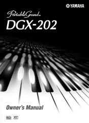 Yamaha DGX-202 Owner's Manual