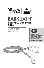 Bissell BARKBATH Dog Grooming Tool for Portable Carpet Cleaners 1842A User Guide