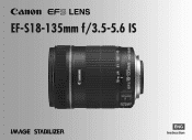 Canon EF-S 18-135mm f/3.5-5.6 IS EF-S18-135mm F3.5-5.6 IS Instruction Manual