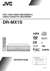 JVC DR-MX1S Instruction Manual