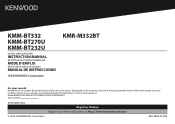 Kenwood KMR-M332BT Instruction Manual