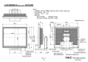 NEC LCD1960NXI-BK MultiSync LCD1960NXi-BK Mechanical Drawing