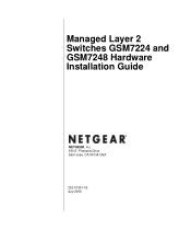 Netgear GSM7224v2 GSM72XXv2 Hardware Installation Guide