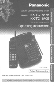 Panasonic KXTC1867B KXTC1867B User Guide