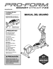 ProForm Smart Strider 735 Spanish Manual