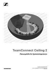 Sennheiser TeamConnect Ceiling 2 TeamConnect Ceiling 2 - Planungshilfe fur Systemintegratoren PDF