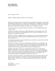 Xerox 5550N Statement of Volatility