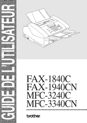 Brother International IntelliFAX 1840c User Guide - French