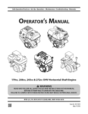 Cub Cadet 27 US Ton Log Splitter - LS 27 CC HP Operation Manual