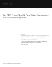 Dell MX5108n EMC PowerEdge MX SmartFabric Configuration and Troubleshooting Guide