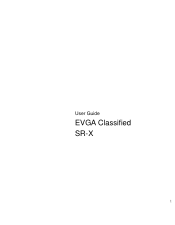 EVGA Classified SR-X User Guide