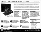 EVGA GeForce GTX 580 Classified Hydro Copper 1536MB PDF Spec Sheet