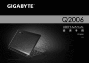 Gigabyte Q2006 User Manual