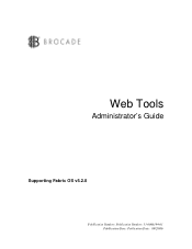 HP AA979A Brocade Web Tools Administrator's Guide (53-0000194-01, November 2006)