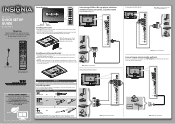 Insignia NS-50L260A13 Quick Setup Guide (English)