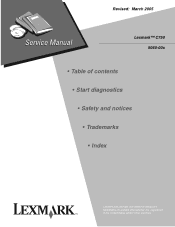 Lexmark 13P0195 Service Manual