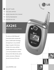 LG AX245 Data Sheet