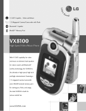 LG VX8100 Data Sheet (English)