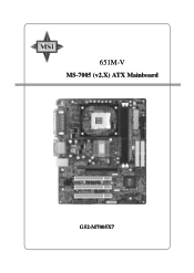 MSI 651M-V User Guide