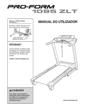 ProForm 1095 Zlt Treadmill Portuguese Manual