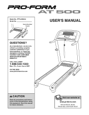 ProForm 500 V Treadmill English Manual