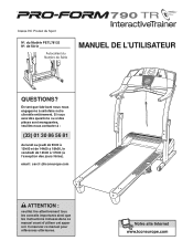ProForm 790tr Treadmill French Manual