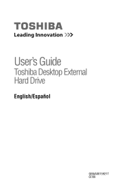 Toshiba PH3100U-1EXBC User's Guide for Desktop External Hard Drives