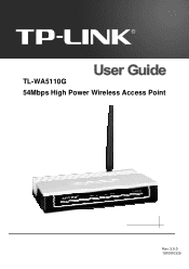 TP-Link TL-WA5110G User Guide