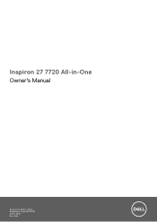 Dell Inspiron 27 7720 All-in-One Owners Manual