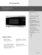 Frigidaire FFCM0734LS Product Specifications Sheet (English)