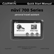 Garmin Nuvi 750 Quick Start Manual