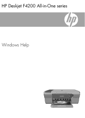 HP Deskjet F4200 User Guide
