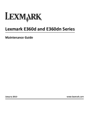 Lexmark E360 Maintenance Guide