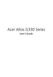 Acer G330 Altos G330 User's Guide