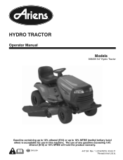 Ariens Garden Tractor 54 Owners Manual