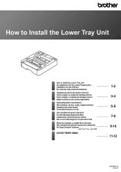 Brother International HL-L3295CDW How to Install the Lower Tray Unit