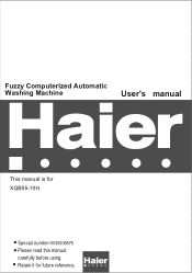 Haier XQB55-10H User Manual