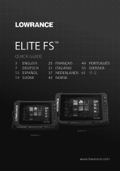 Lowrance Elite FS 7 All-Season Pack Elite FS Quick Guide Multilingual
