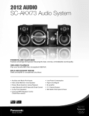 Panasonic SC-AKX73CP User Manual