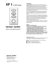 Harman Kardon KP 1 Owners Manual