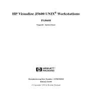 HP Visualize J5600 hp Visualize J5000 to J5600 workstation PA8600 upgrade instructions (a5998-90000)