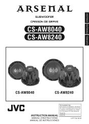 JVC CS-AW8240 Instructions