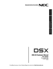 NEC DSX40 Hardware Manual