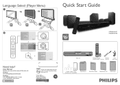 Philips HTS3051BV Quick start guide
