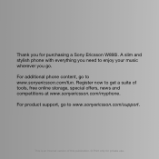 Sony Ericsson W890i User Guide