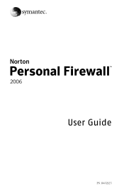 Symantec Norton Antispam  Personal Firewall  and Systemwork User Guide
