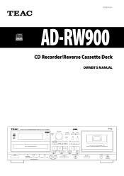 TEAC AD-RW900 AD-RW900