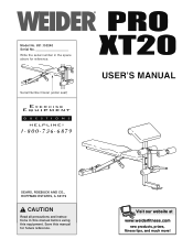 Weider Pro Xt20 English Manual