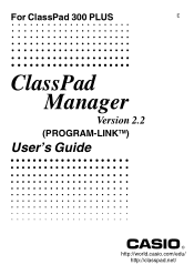 Casio CLASSPad300 User Manual